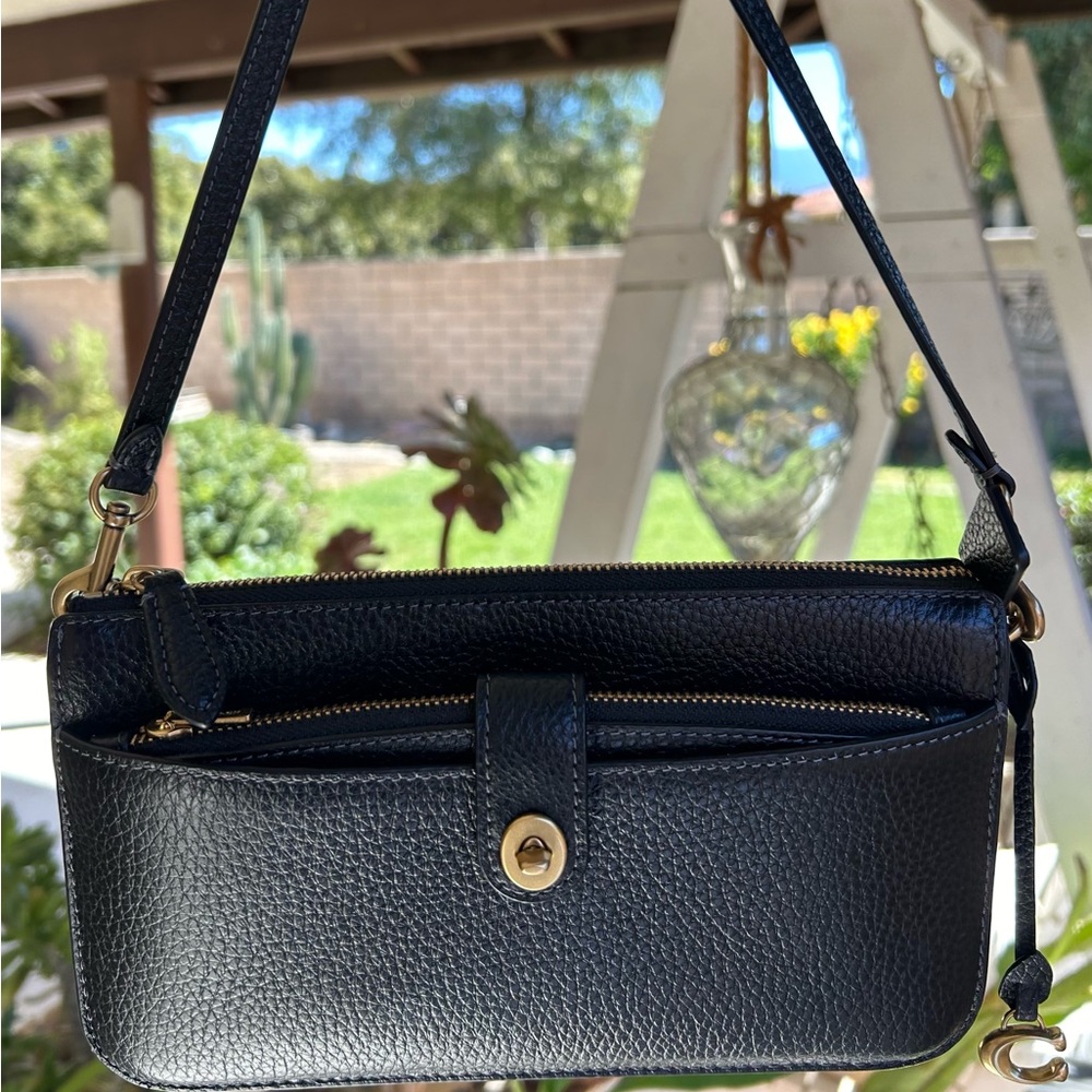COACH Bella Polished Pebble Leather w/Detachable Wallet - Picture 3 of 7